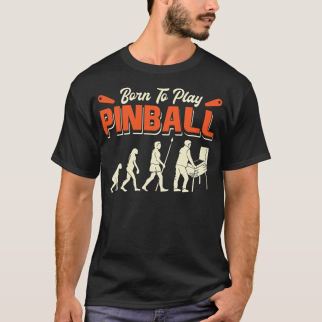 Pinball Game Pinball Player Design  T-Shirt (Front)