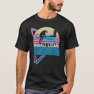 Pinball Lizard Pinball Machine Retro T-Shirt