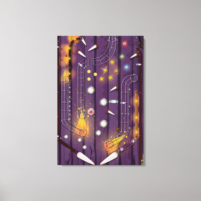 Pinball Machine Canvas Print (Front)