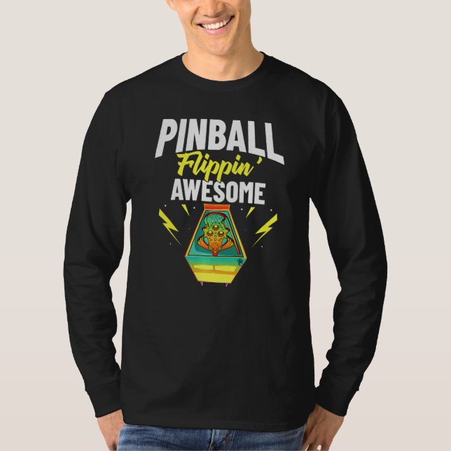 Pinball Machine Game Virtual Player T-Shirt (Front)