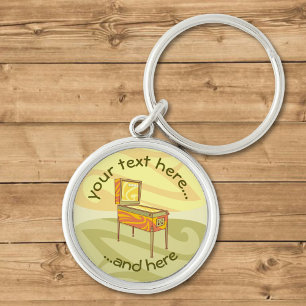 Pinball machine key ring