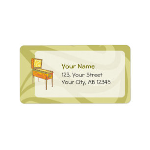 Pinball machine label