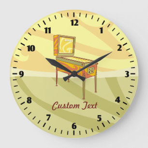 Pinball machine large clock