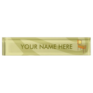 Pinball machine nameplate