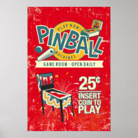 Pinball Machines Game Room Poster #15