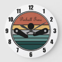 Pinball Player Acrylic Round Wall Clock #7