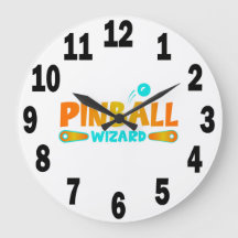 Pinball Player Acrylic Round Wall Clock #9