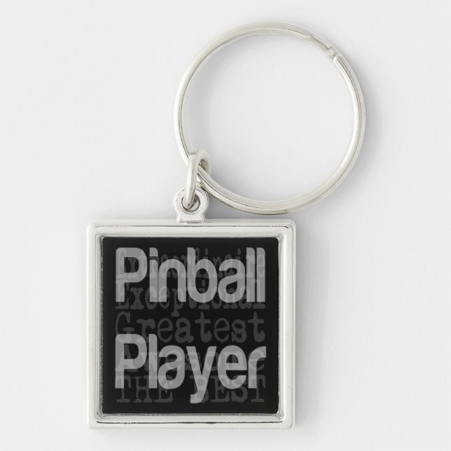 Pinball Player Extraordinaire Key Ring (Front)