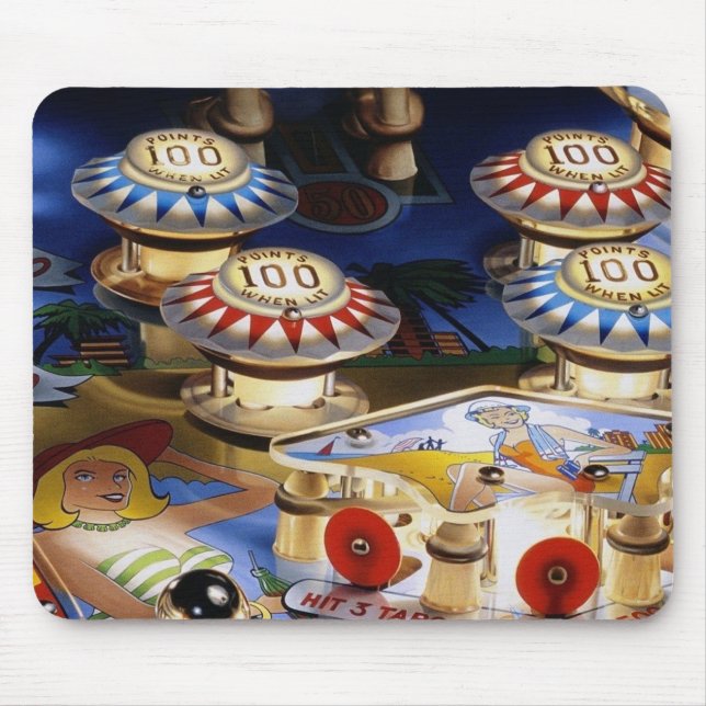 Pinball Player Non Slip Mousepad #24 (Front)