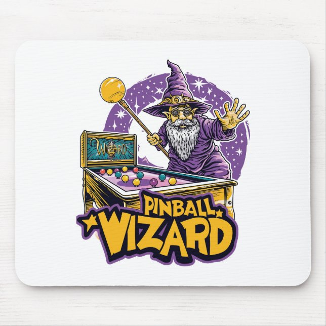 Pinball Player Non Slip Mousepad #7-6 (Front)
