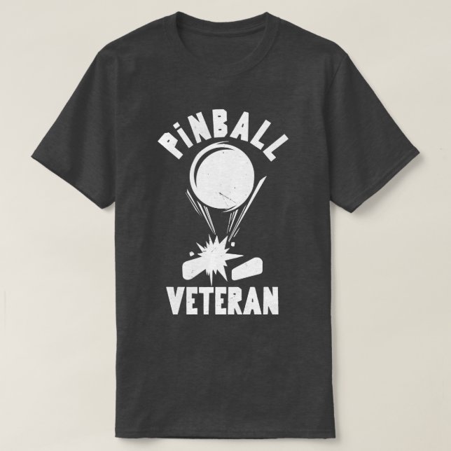 Pinball Veteran T-Shirt (Design Front)