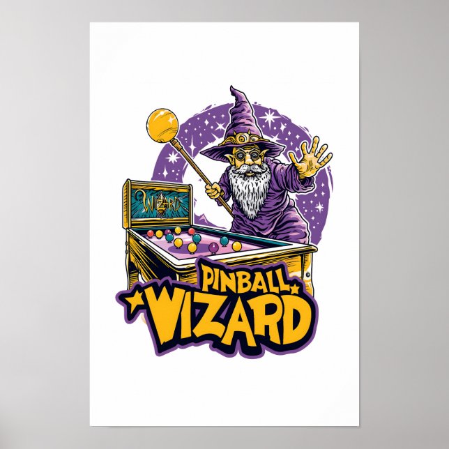 Pinball Wizard Fantasy Art Poster #13 (Front)