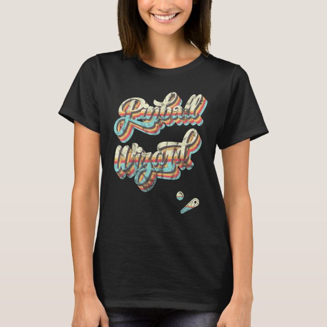 Pinball Wizard Old Classic Retro School Game T-Shirt (Front)