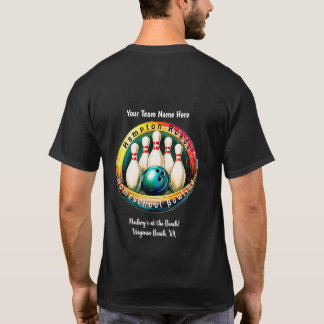 PINBOYS Unisex Adult White Lettering Team Shirt