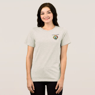 PINBOY'S Women's BLACK Letter Tri-Blend Shirt