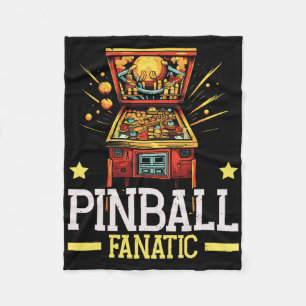 Pinbyll Machine Arcade Game Gamer Clic Video Game  Fleece Blanket