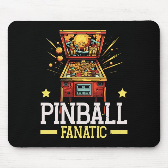 Pinbyll Machine Arcade Game Gamer Clic Video Game  Mouse Mat (Front)