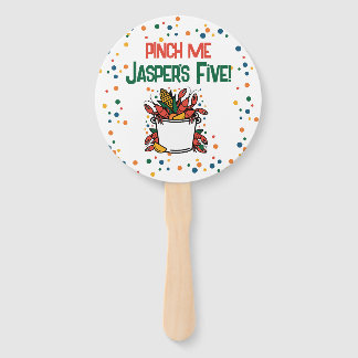 Pinch Me Crawfish Boil Kids Birthday Thank You Hand Fan