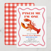 Pinch Me Retro Crawfish 1st Birthday