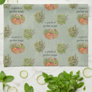 Pinch of Garden Magic Herb Tea Towel