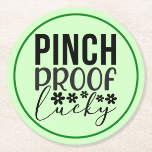 Pinch Proof Lucky-62906 Round Paper Coaster
