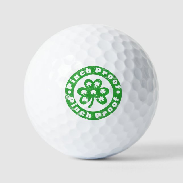 Pinch Proof St. Patrick's Day Golf Balls (Front)