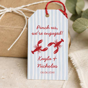 Pinch Us We’re Engaged Crawfish Boil Southern Gift Tags