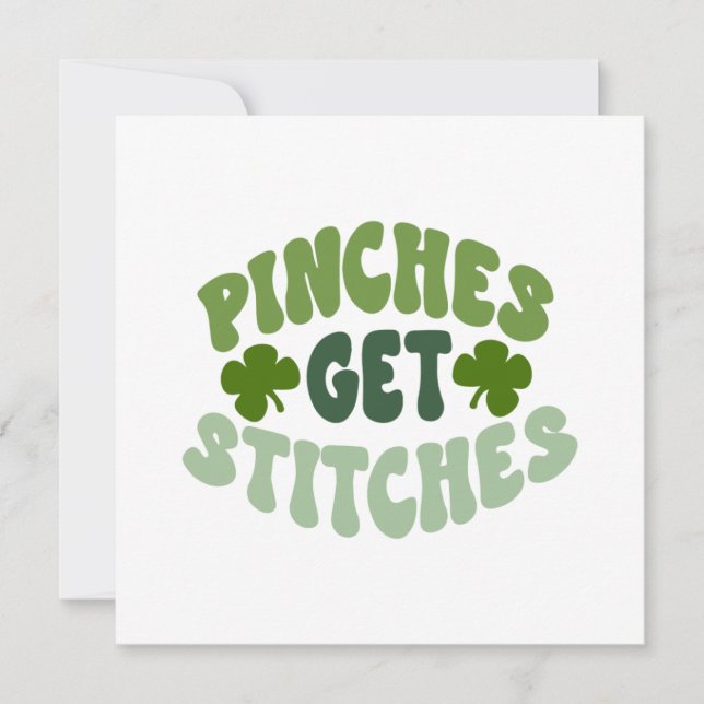 Pinches Get Stitches Design PNG SVG Cut File Holiday Card (Front)