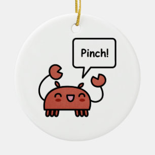 Pinchy Crab Ceramic Tree Decoration