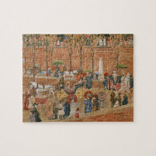Pincian Hill, Rome by Maurice Prendergast Jigsaw Puzzle