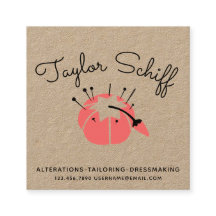 Pincushion Dressmaker Alterations Business Card