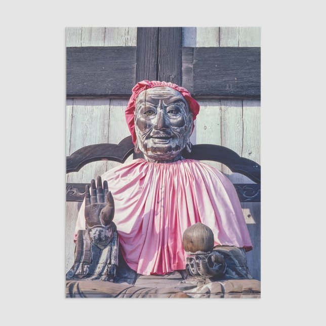 Pindola Bharadvaja Buddhist statue - Nara, Japan Tissue Paper (Creator Uploaded)