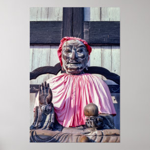 Pindola Bharadvaja statue in Nara - Japan Poster