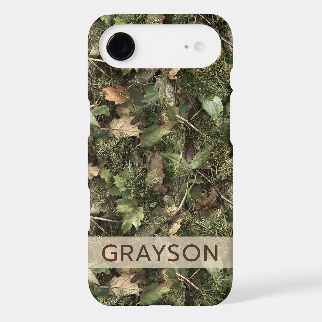 Pine and Leaves Camouflage Personalised (Back)