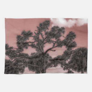 Pine and Palm Trees Silhouette Kitchen Towels