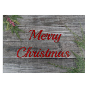 Pine And Weathered Wood Glass Cutting Board