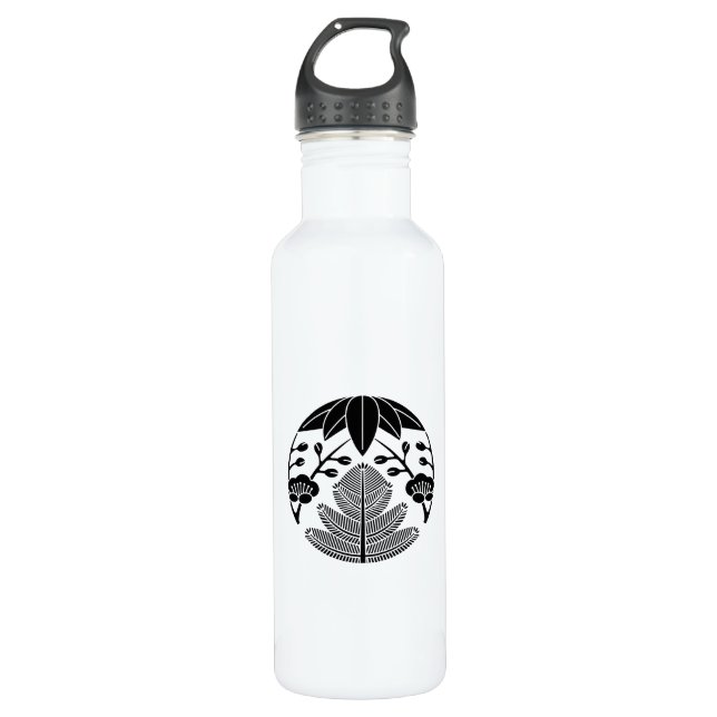 Pine bamboo ume 710 ml water bottle (Front)