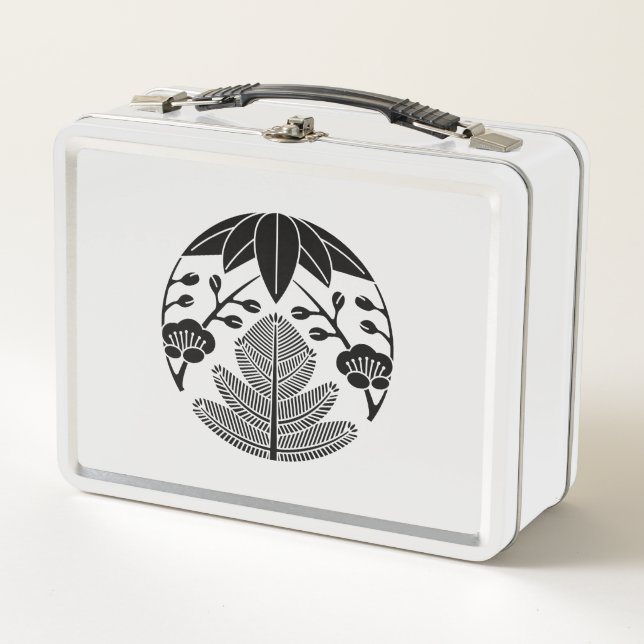 Pine bamboo ume metal lunch box (Front)