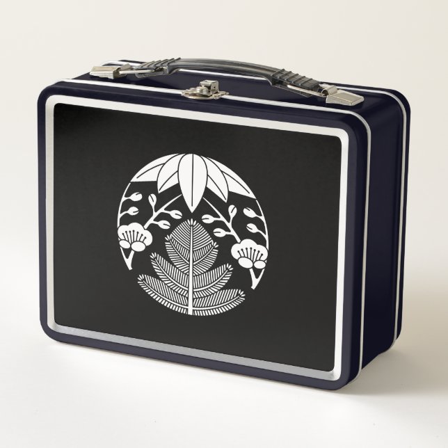 Pine bamboo ume metal lunch box (Front)