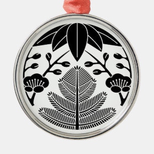 Pine bamboo ume metal tree decoration