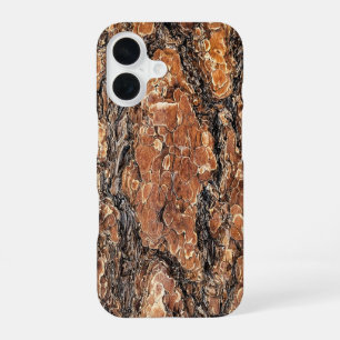 Pine Bark Texture iPhone 16 Case