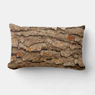 Pine Bark Texture Lumbar Cushion
