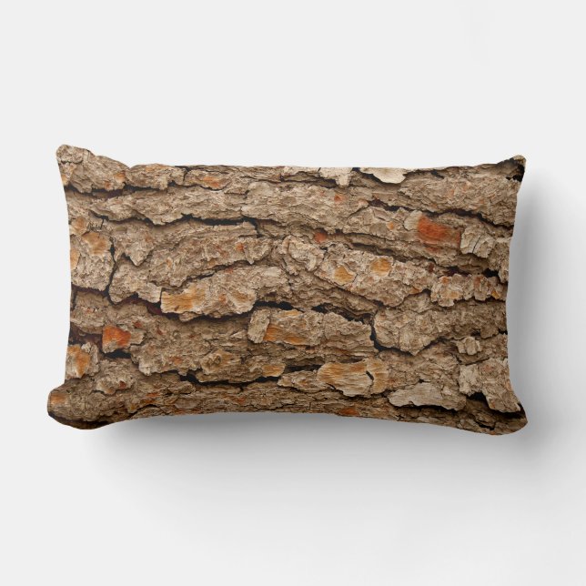 Pine Bark Texture Lumbar Cushion (Front)