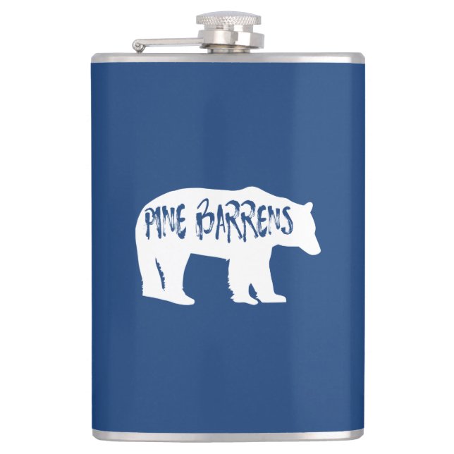 Pine Barrens Bear Hip Flask (Front)