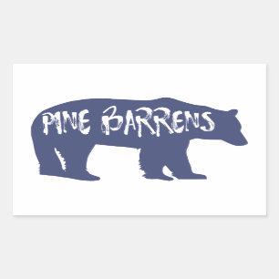 Pine Barrens Bear Rectangular Sticker