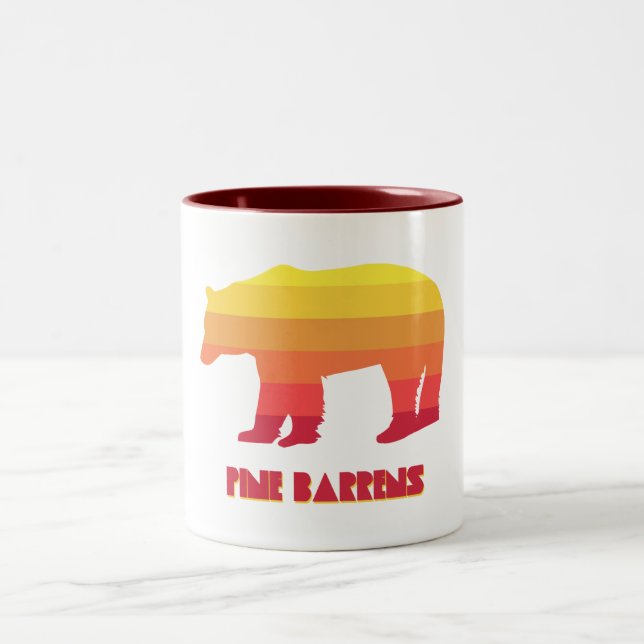 Pine Barrens Bear Two-Tone Coffee Mug (Center)