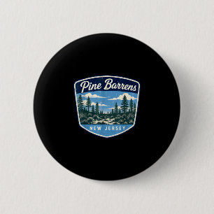 Pine barrens new jersey forest nature outdoor 6 cm round badge