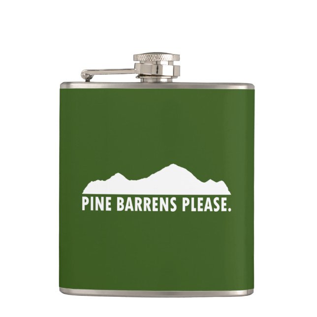 Pine Barrens Please Hip Flask (Front)