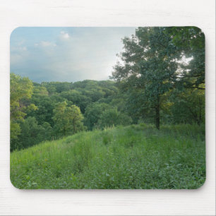 Pine Bend Bluff Overlooking Valley Woodlands Mouse Mat