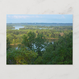 Pine Bend Bluffs Overlooking River Postcard